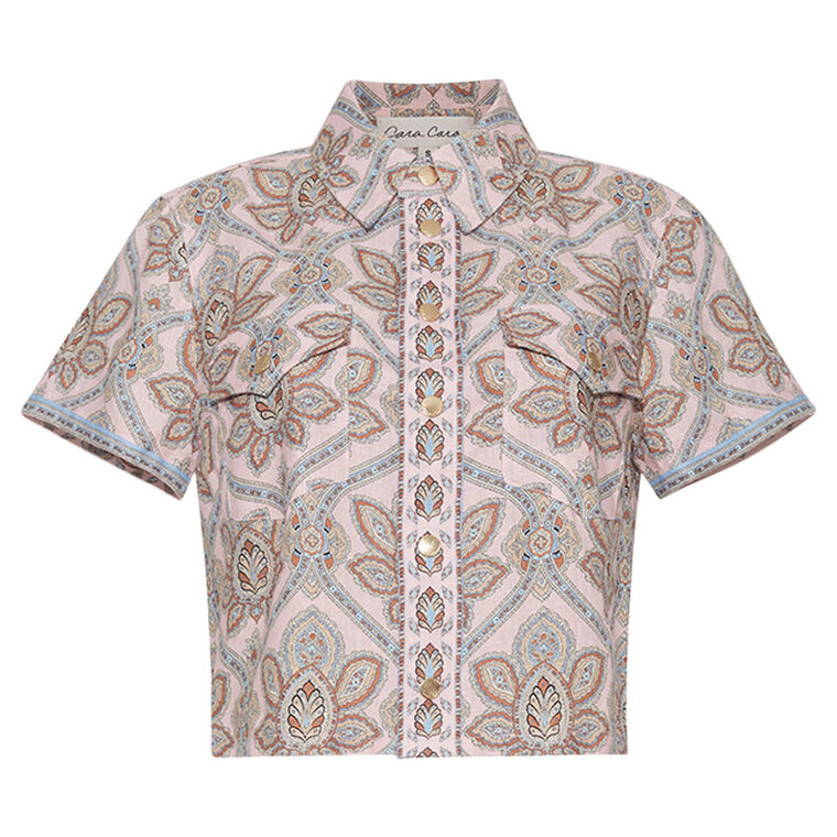 Paro Short Sleeve Button-Down Shirt image number null