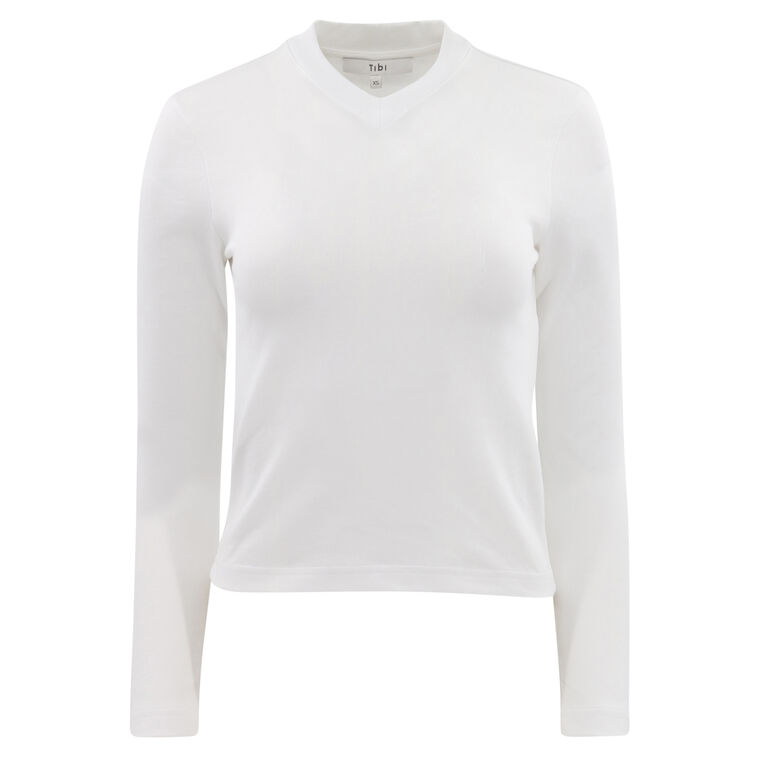 Perfect Shrunken V-Neck T-Shirt image number null