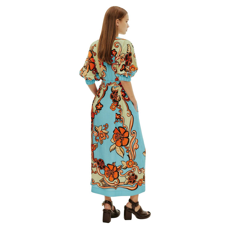 Ondine Wrap Midi Dress image number null