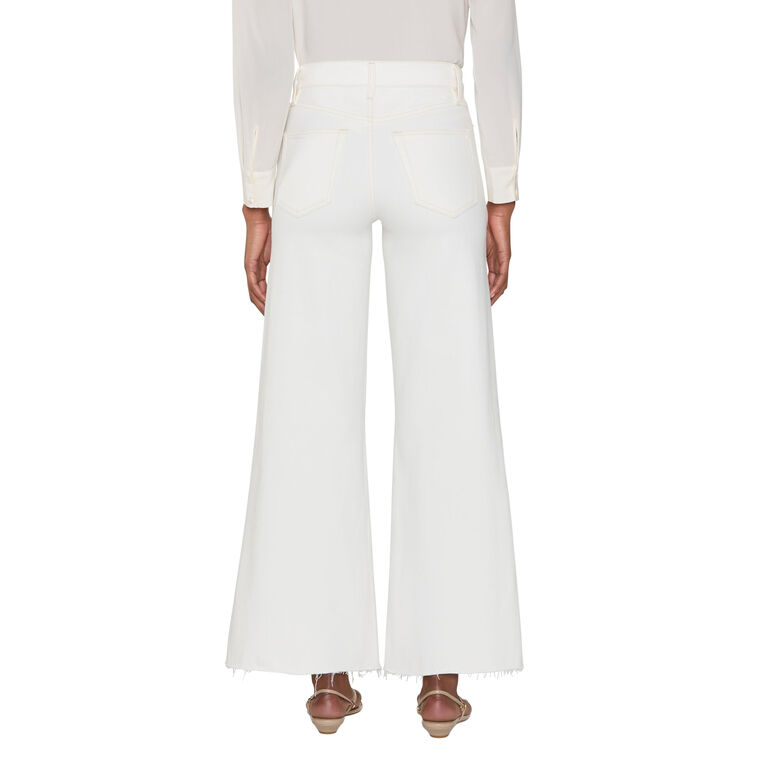 Le Palazzo Crop Raw Hem Jean image number null