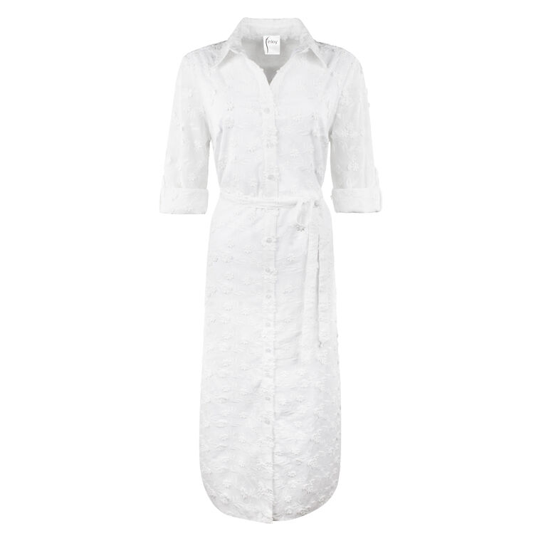 Long Alex Shirtdress With 3D Flowers image number null