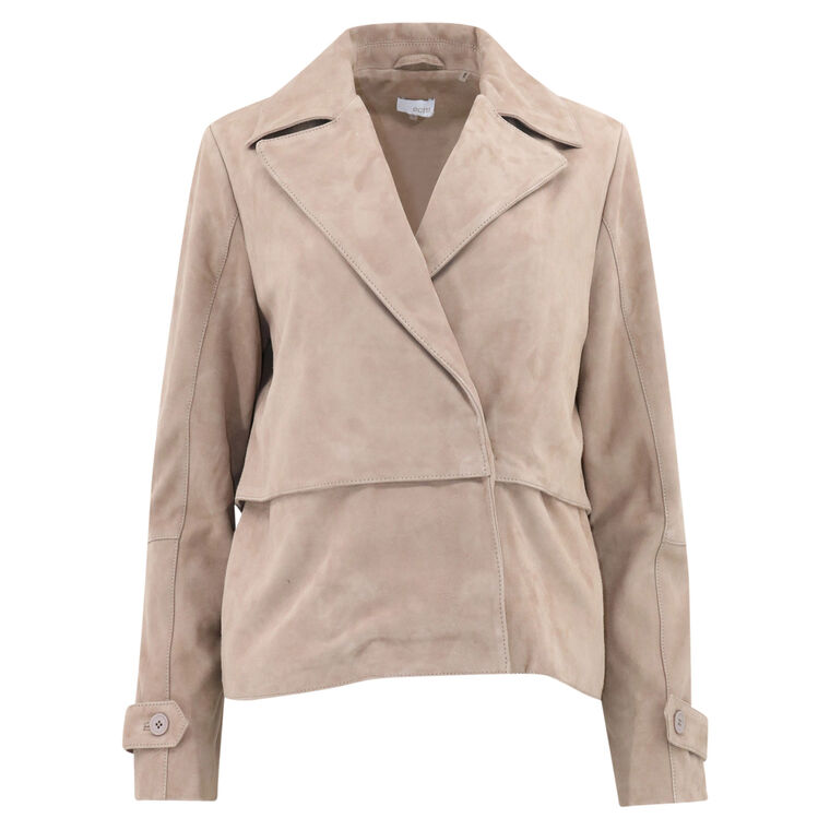 Suede Short Trench image number null