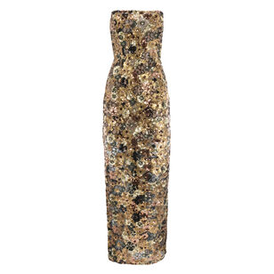 Farah Strapless Sequin Maxi Dress