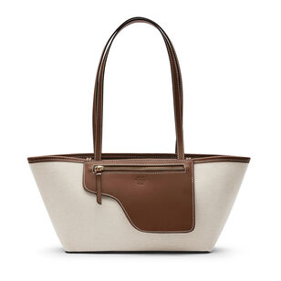 Gaiba Canvas And Leather Mini Tote Bag