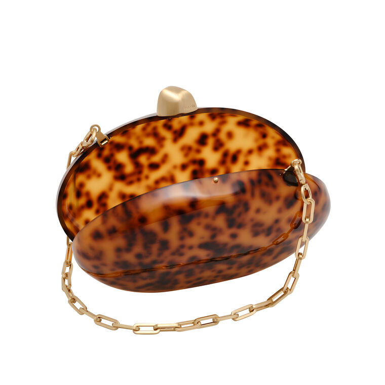 Evianna Marbled Acrylic Clutch image number null