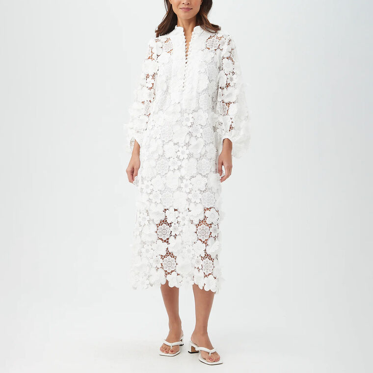 Boheme Floral Lace Embroidery Dress image number null