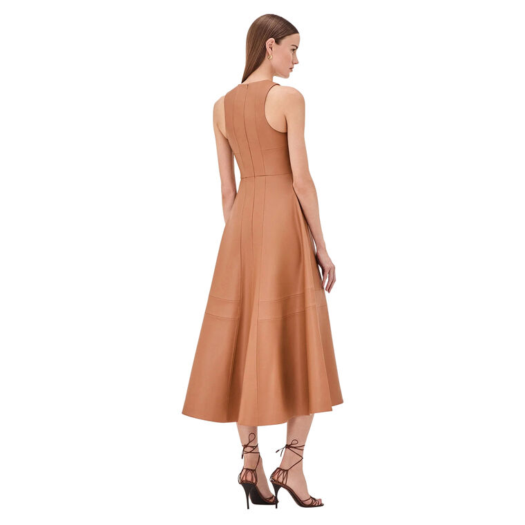 England Vegan Leather Midi Dress image number null