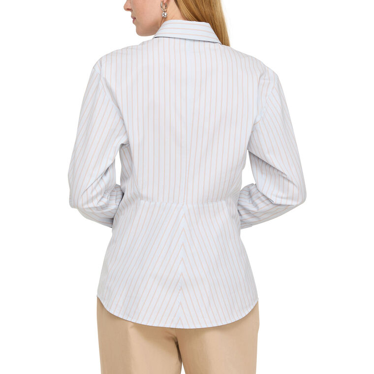 Fitted Cinched Waist Shirt image number null