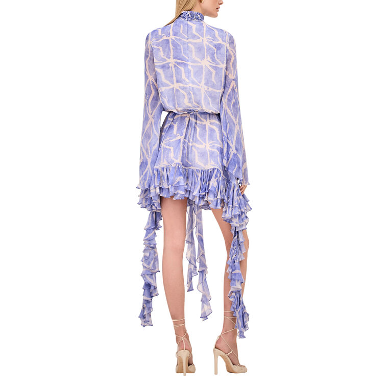 Amalia Long Sleeve Ruffle Mini Dress image number null