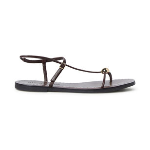 Lara Strappy Flat Sandal With Ornament Detail