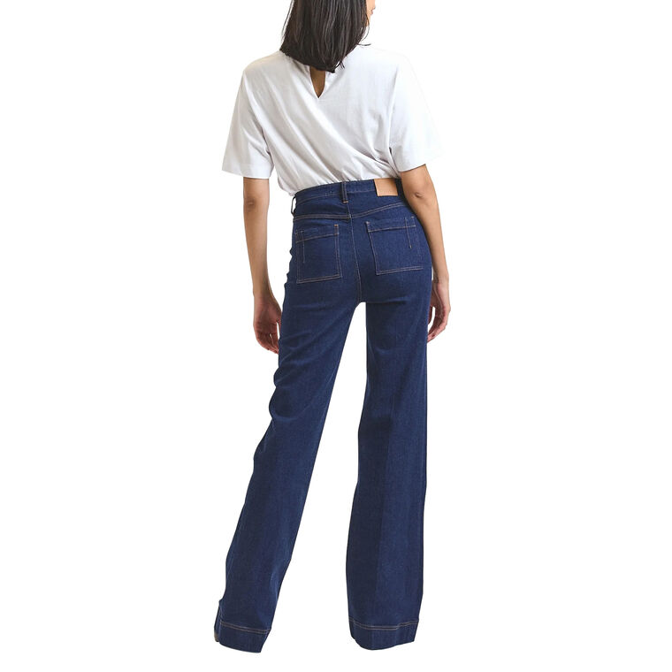 Talwyn Stretch Jeans With Horsebit Pocket Detail image number null