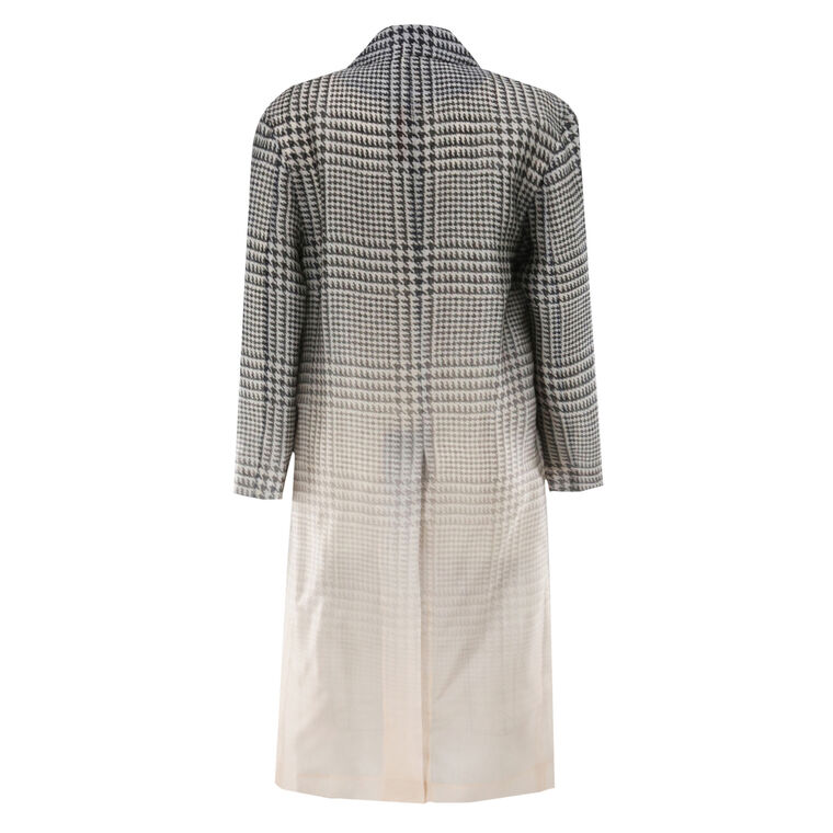 Dissolving Full Printed Organza Overcoat image number null