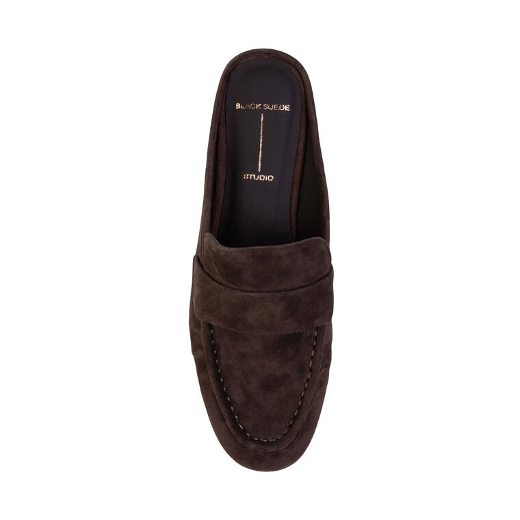 Gabby Suede Loafer Mule image number null