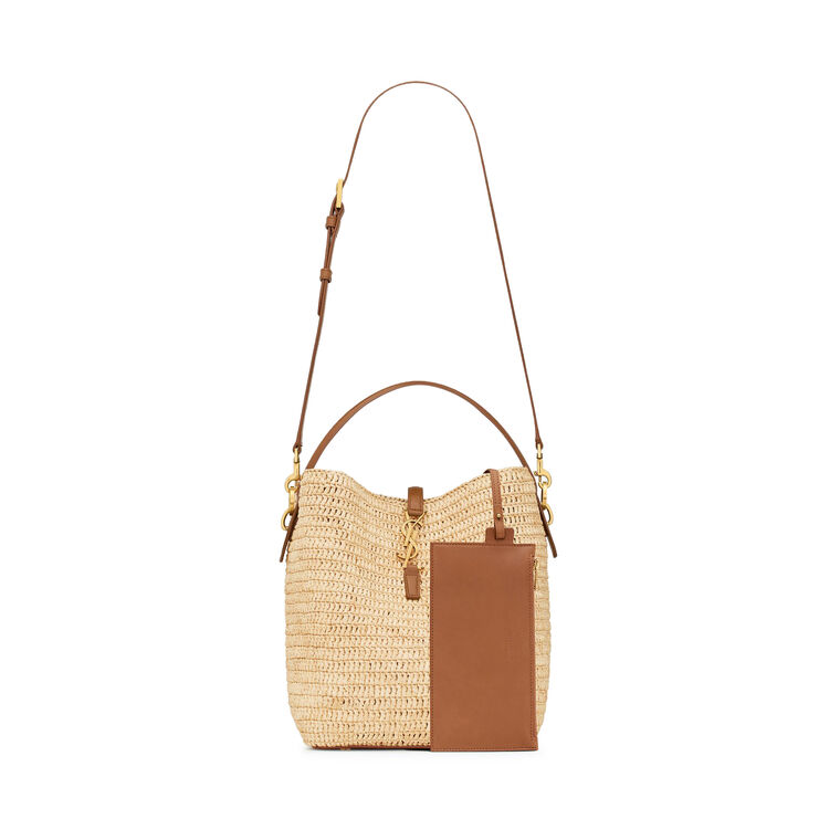 Le 37 Woven Raffia Bucket Bag image number null