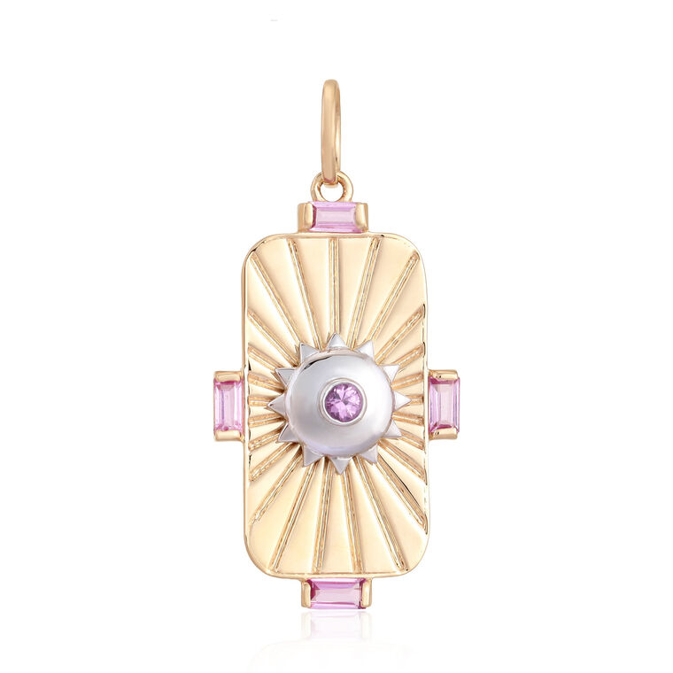 Textured Sun Pendant image number null