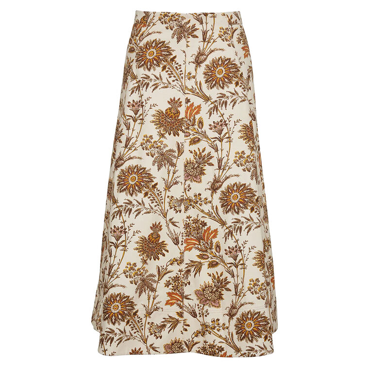 Aisha Printed Midi Skirt image number null