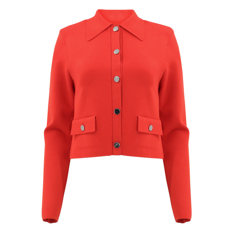 Katia Knit Button-Front Jacket image number null