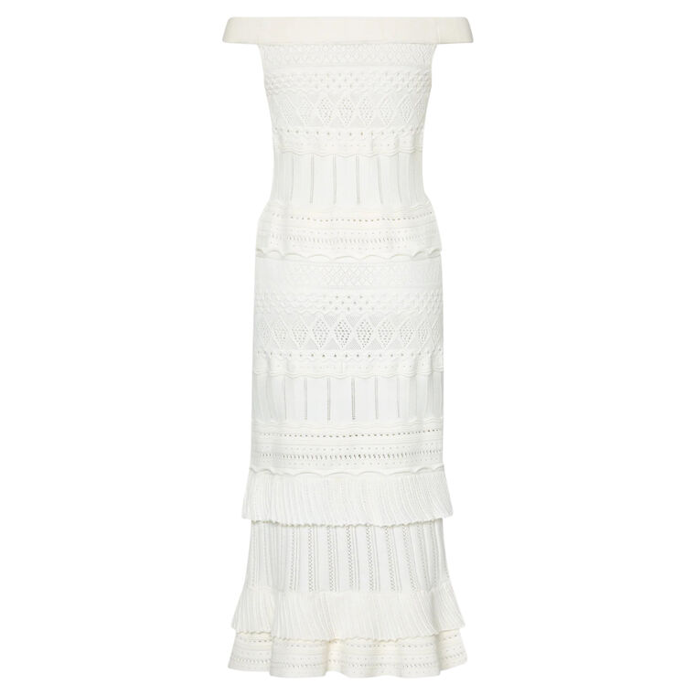 Maven Ruffle Midi Dress image number null