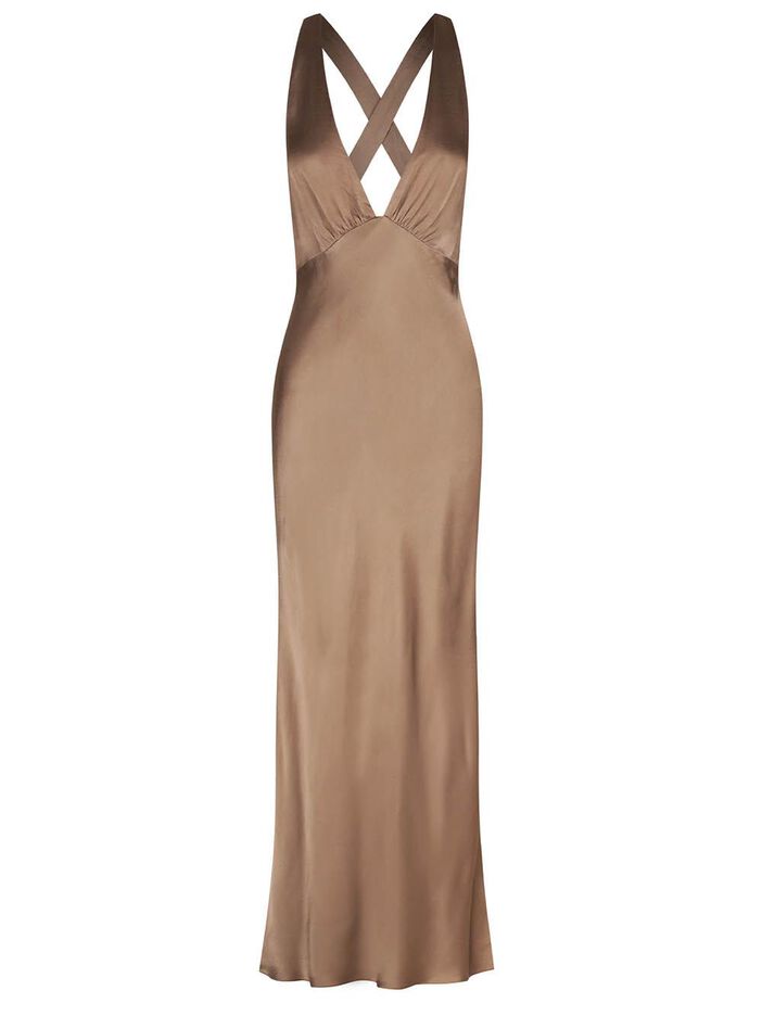Milo Plunged Cross Back Midi D image number null