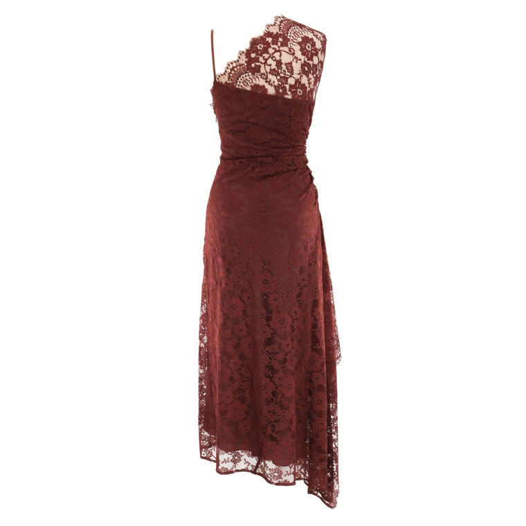 Gia Asymmetrical Lace Dress image number null