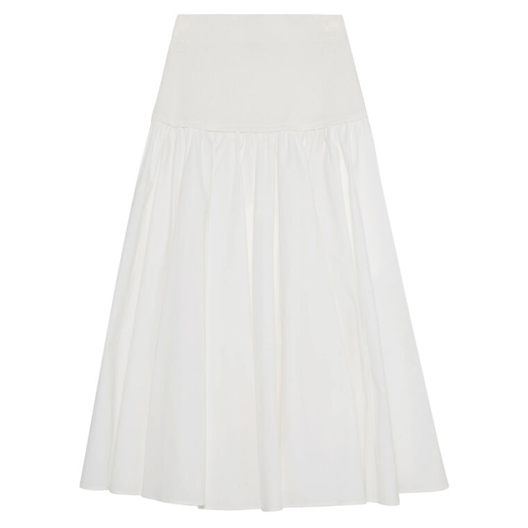 Stella Maxi Skirt With Knit Yoke image number null