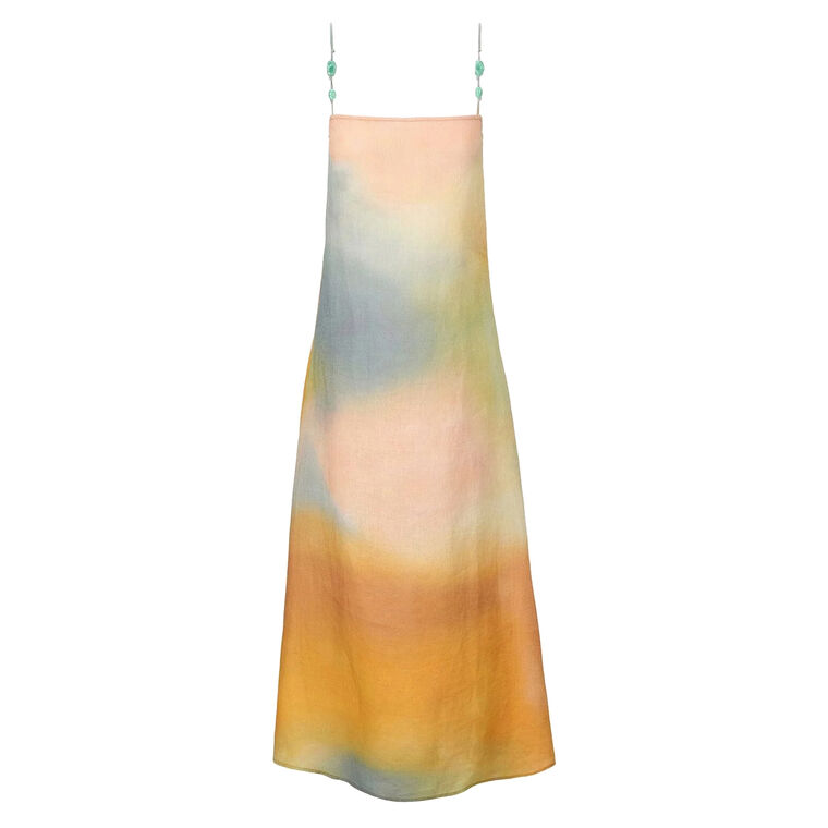 Laura Sleeveless Linen Maxi Dress image number null
