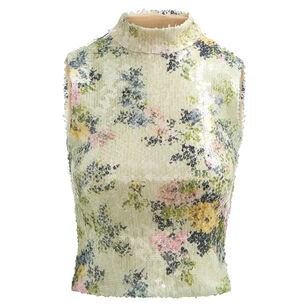 Piper Pailette Mock Neck Tank Top