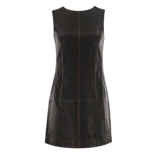 Binx Distressed Leather Dress