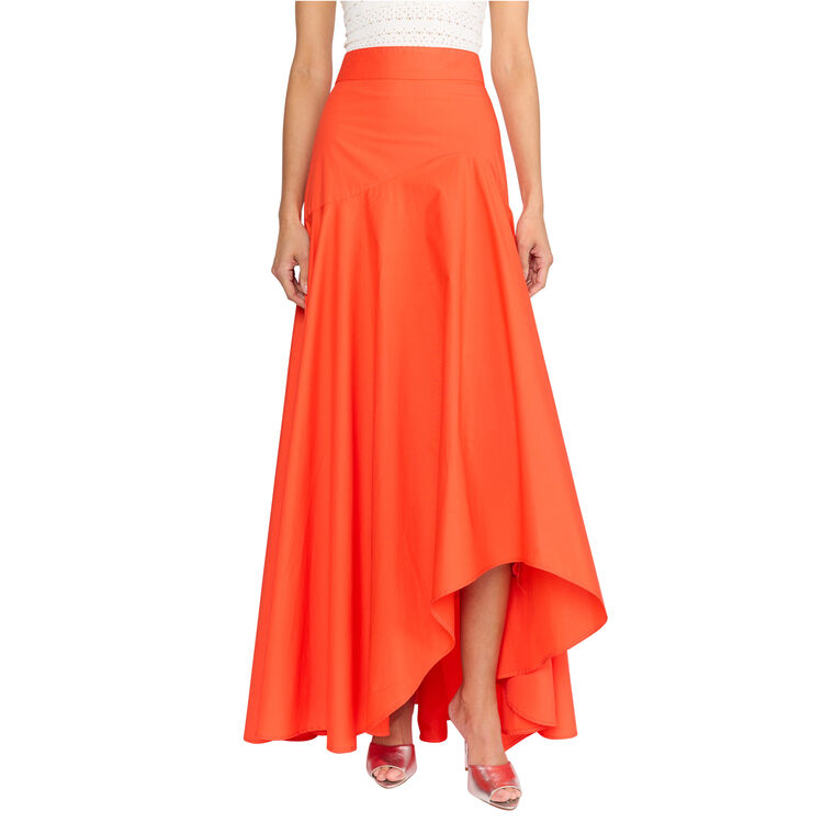 Winona Asymmetrical Hem Maxi Skirt image number null