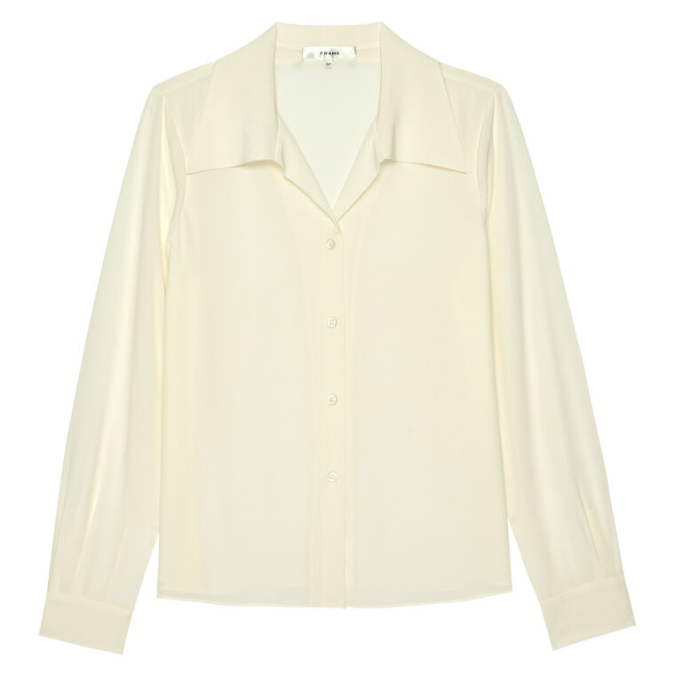 The Moment Button-Front Blouse image number null