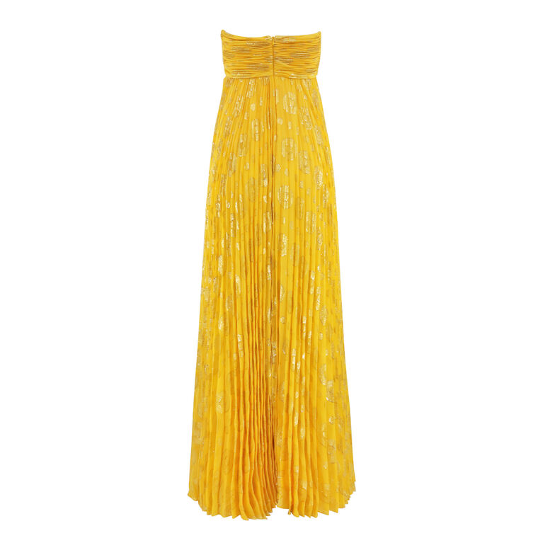 Solei Strapless Pleated Maxi Dress image number null