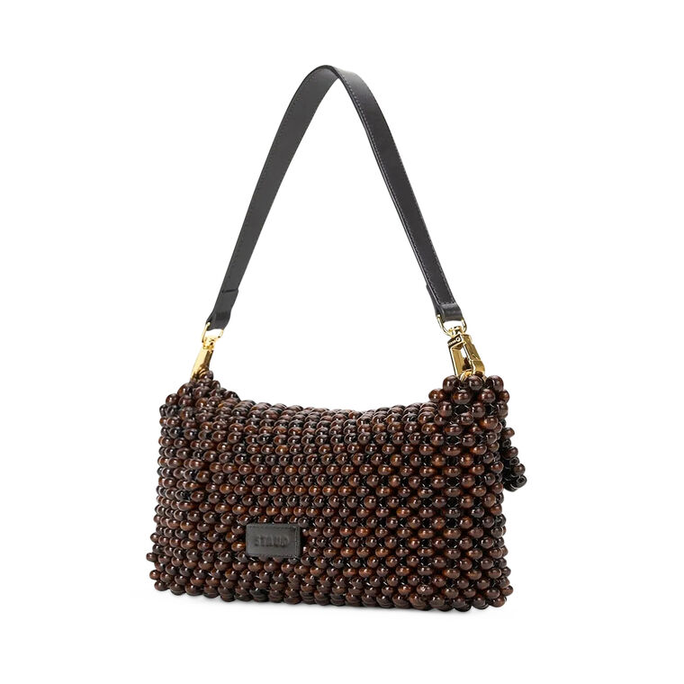 Timmy Wooden Beaded Shoulder Bag image number null