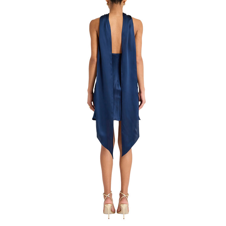 Ashton Scarf Halterneck Mini Dress image number null