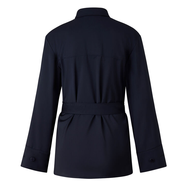 Ysette Long Sleeve Belted Blouse image number null