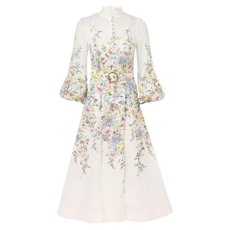 Matchmaker Buttoned Midi Dress image number null