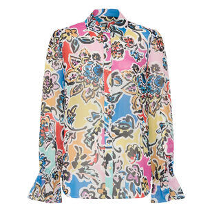 Lacey Rainbow Oasis Long Sleeve Blouse