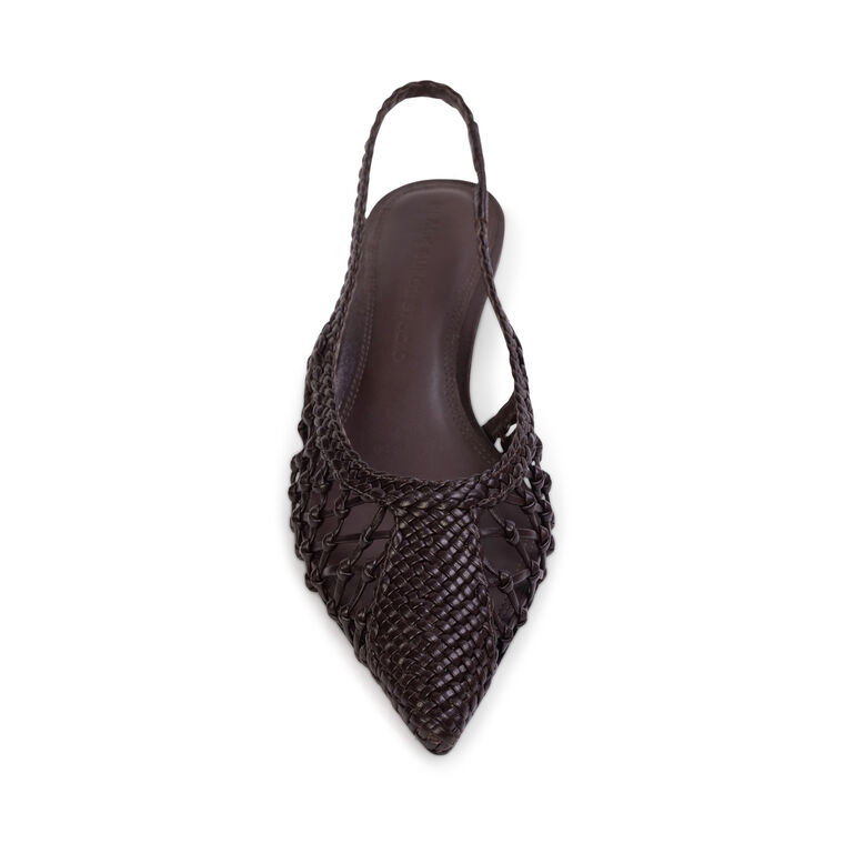 Maggie 35mm Woven Leather Pump image number null