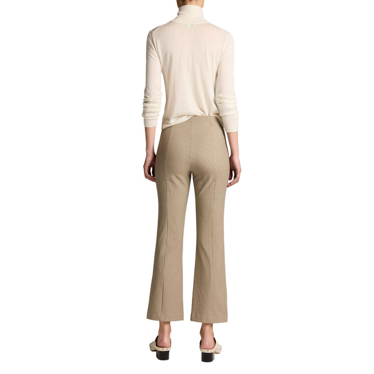 Niki Plaid Crop Flare Pant image number null