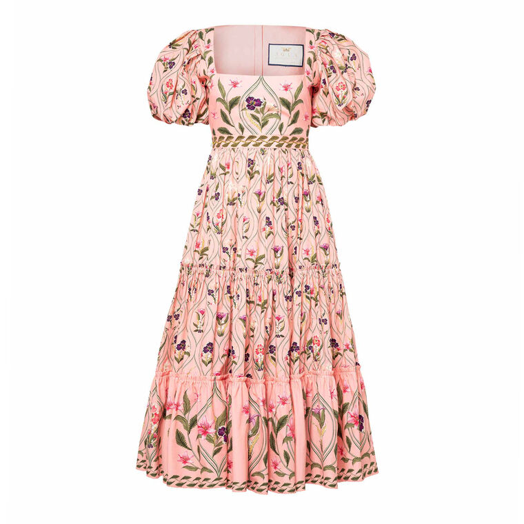 Alga Flora Embroidered Midi Dress image number null