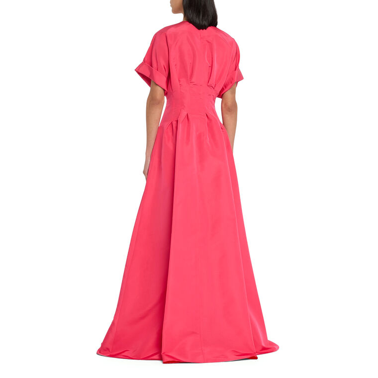 Corset-Waist Button-Front Gown image number null