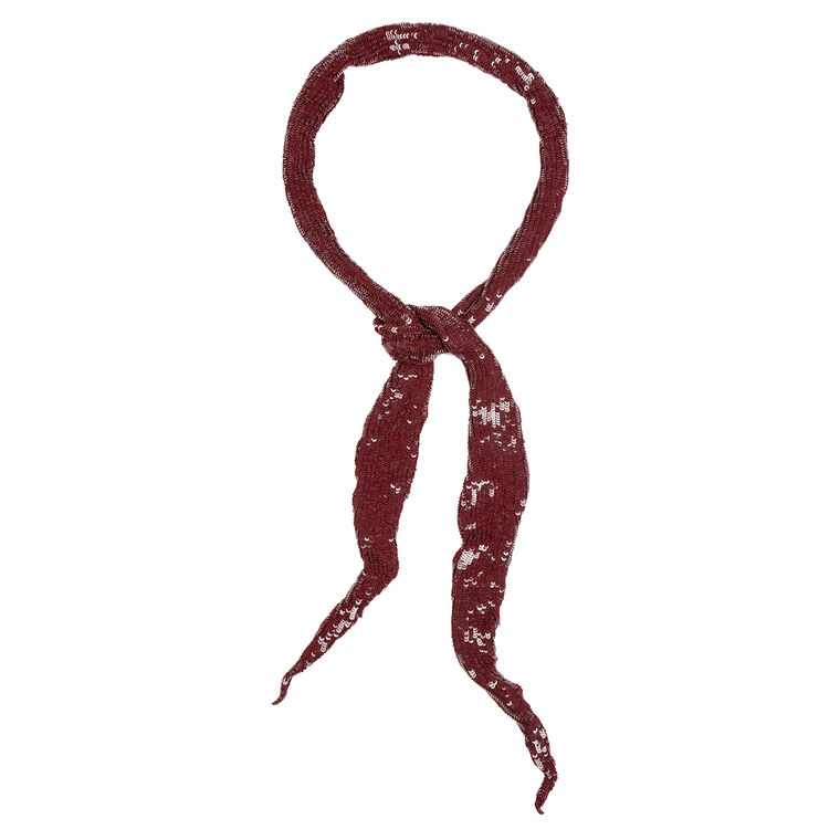 Veronique Sequin Skinny Scarf image number null