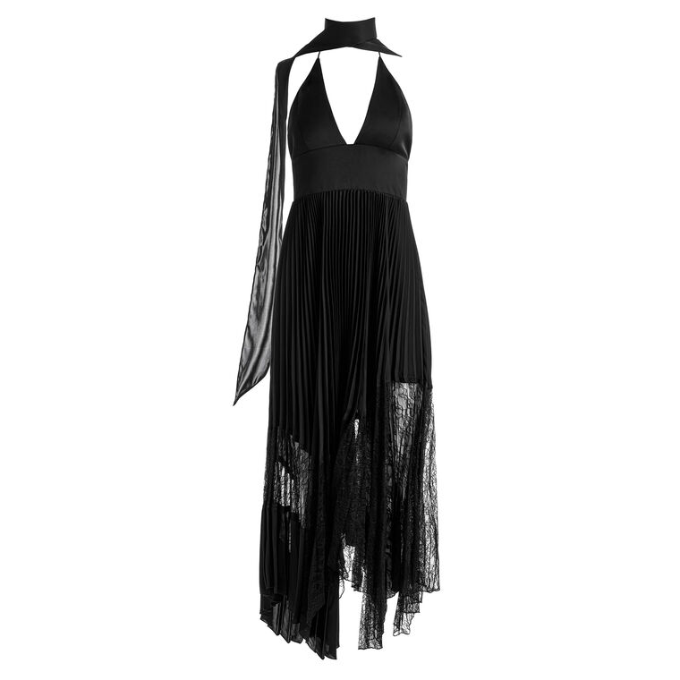 Hannah Scarf Halter Maxi Dress image number null