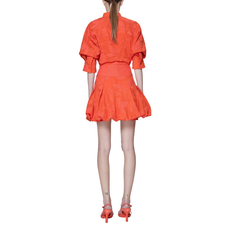 Effie 3/4 Sleeve Bubble Hem Mini Dress image number null