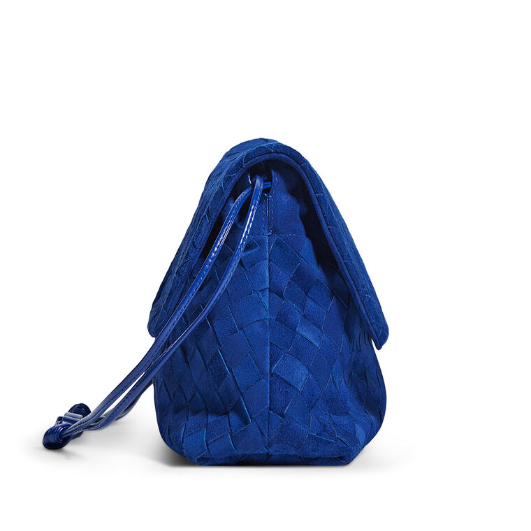 Giorno Intrecciato Suede Pouch image number null