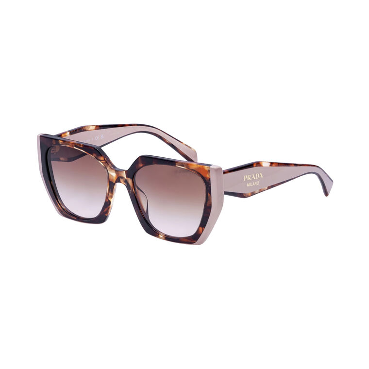 Two-Tone Frame Sunglasses With Gold Logo image number null