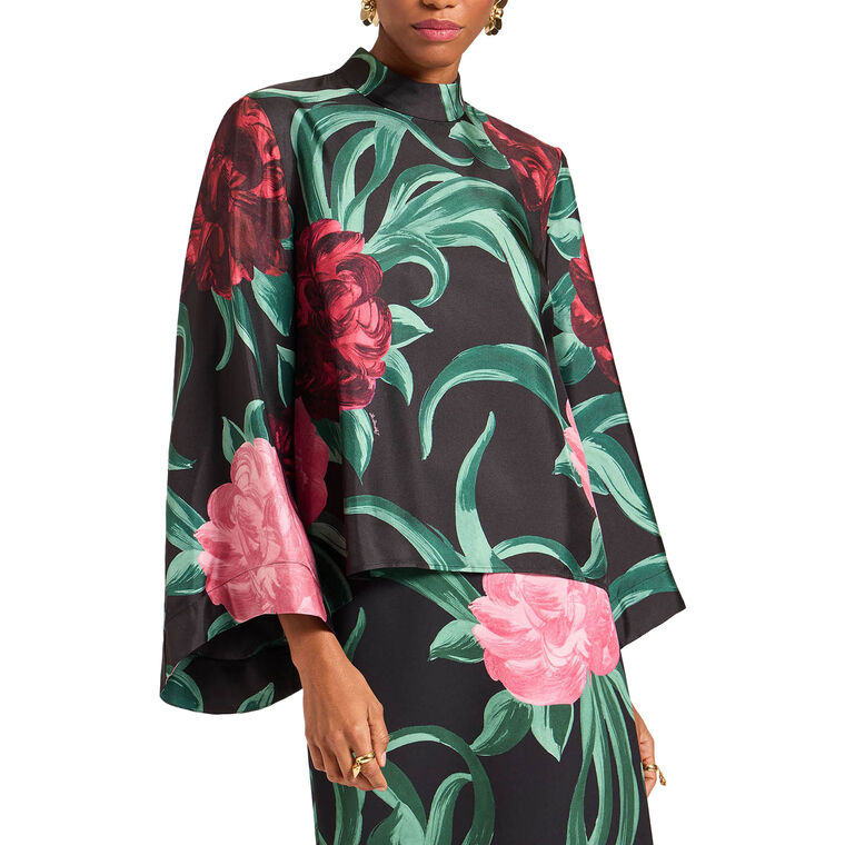 Make An Exit Silk Twill Top image number null