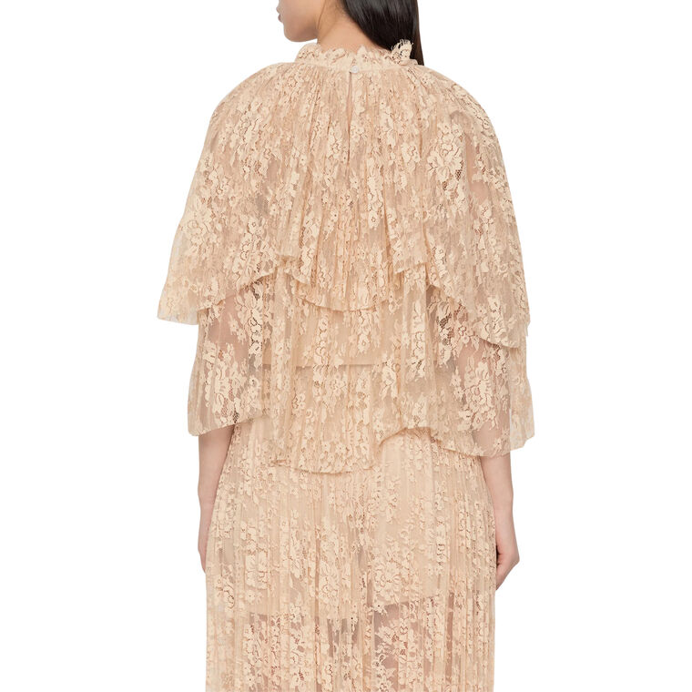 Sharleen 3/4 Sleeve Lace Cape-Style Top image number null