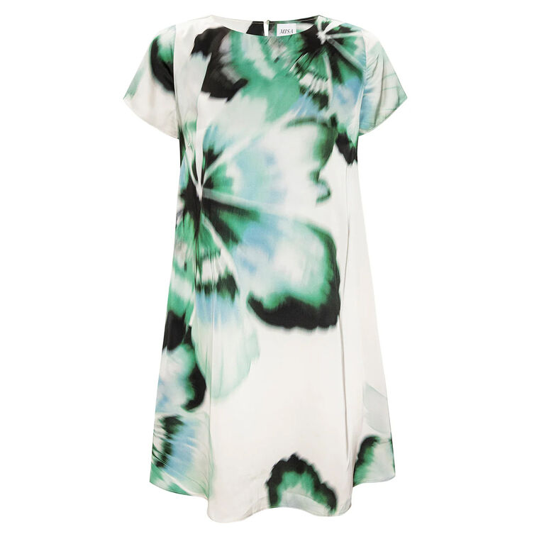 Atalia Short Sleeve Mini Shift Dress image number null