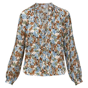 Linds Long Sleeve Silk Blouse