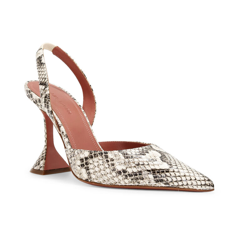 Holli 95mm Embossed Snakeskin Slingback Pump image number null